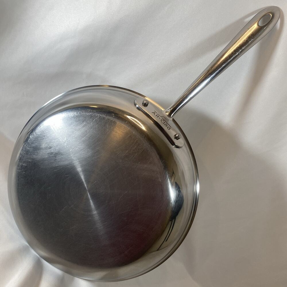 All Clad Made in USA Tri Ply 12” Stainless Steel Skillet Frying Pan No Lid